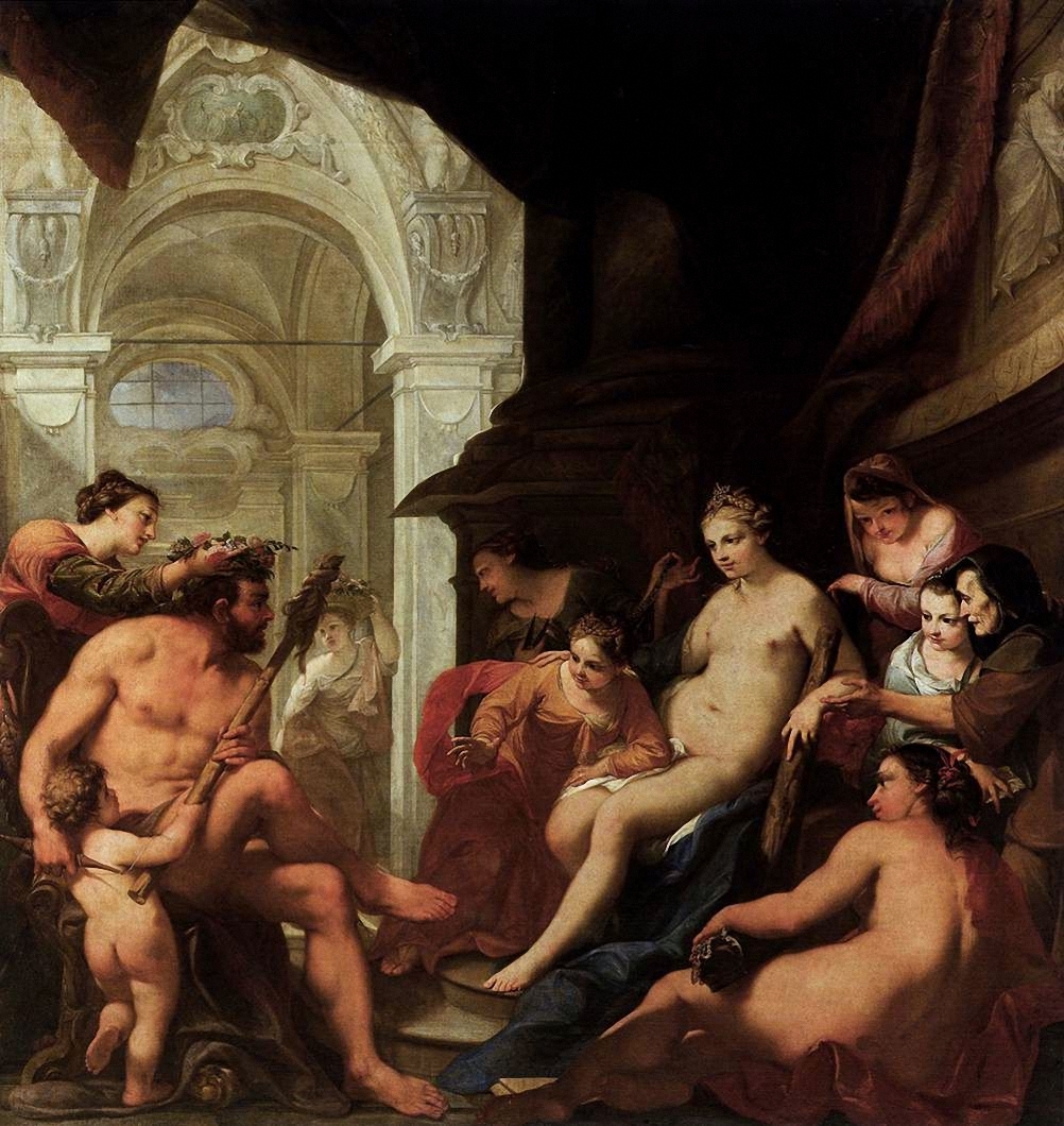 Hercules In The Palace of Omphale by Antonio Belluci